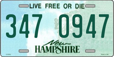 NH license plate 3470947