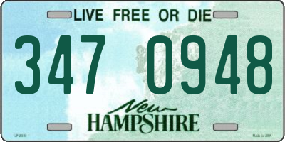 NH license plate 3470948