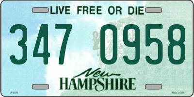 NH license plate 3470958