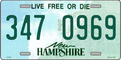 NH license plate 3470969