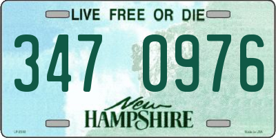 NH license plate 3470976