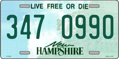 NH license plate 3470990