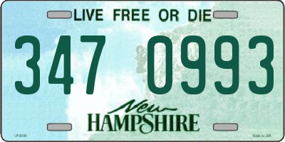 NH license plate 3470993