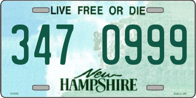 NH license plate 3470999
