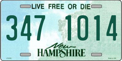 NH license plate 3471014