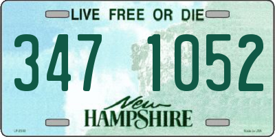 NH license plate 3471052