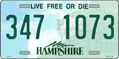 NH license plate 3471073