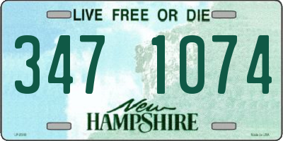 NH license plate 3471074