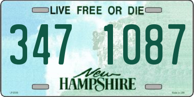 NH license plate 3471087