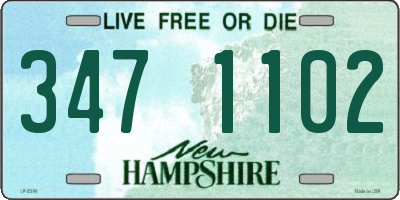 NH license plate 3471102