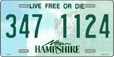 NH license plate 3471124