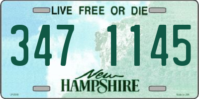 NH license plate 3471145