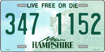 NH license plate 3471152