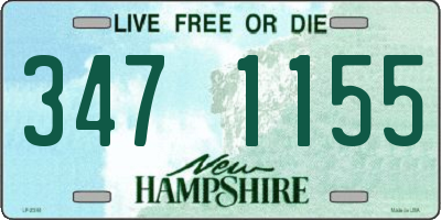 NH license plate 3471155
