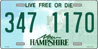 NH license plate 3471170