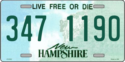 NH license plate 3471190