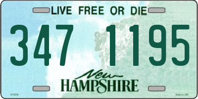 NH license plate 3471195