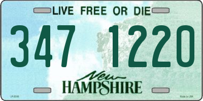 NH license plate 3471220