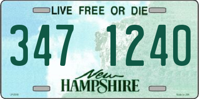 NH license plate 3471240