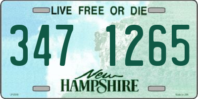 NH license plate 3471265