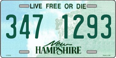 NH license plate 3471293