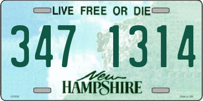 NH license plate 3471314