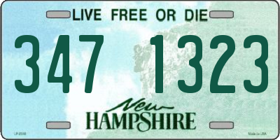 NH license plate 3471323