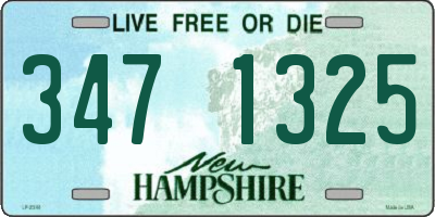 NH license plate 3471325