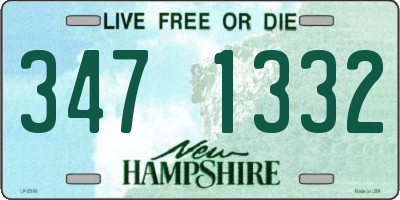 NH license plate 3471332
