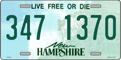 NH license plate 3471370
