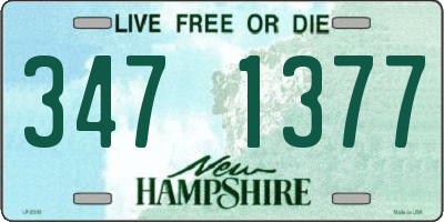 NH license plate 3471377