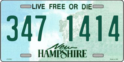 NH license plate 3471414