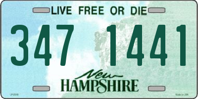 NH license plate 3471441