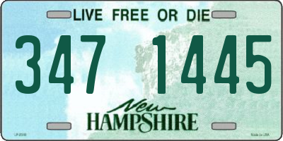 NH license plate 3471445
