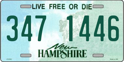 NH license plate 3471446