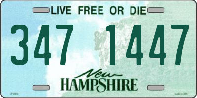 NH license plate 3471447