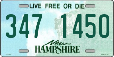 NH license plate 3471450