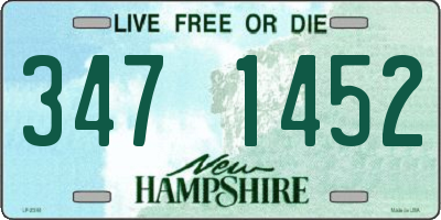 NH license plate 3471452
