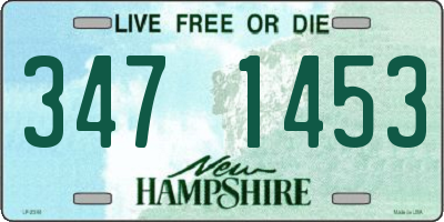 NH license plate 3471453