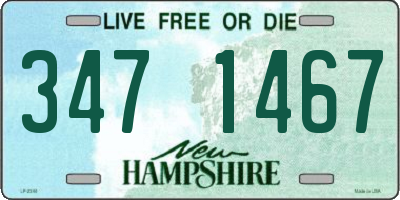 NH license plate 3471467