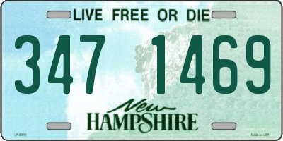 NH license plate 3471469