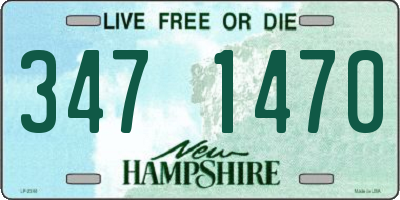NH license plate 3471470