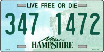 NH license plate 3471472