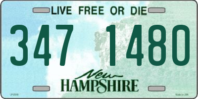 NH license plate 3471480