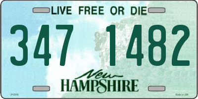 NH license plate 3471482