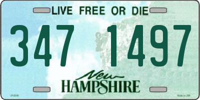 NH license plate 3471497