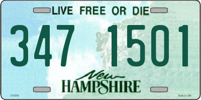NH license plate 3471501