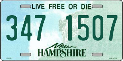 NH license plate 3471507
