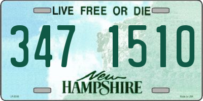 NH license plate 3471510