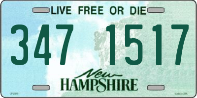 NH license plate 3471517